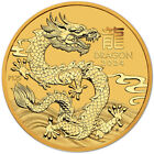 2024 P Australia Gold Lunar Series III Year of the Dragon 1/4 oz $25 - BU