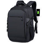 Men Laptop Backpack School Travel Computer Bookbag with USB Charging Port Black