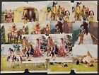 1898 antique STEREOVIEW PHOTOS tinted NATIVE AMERICAN INDIANS lot of 9pc
