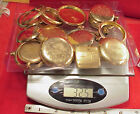 325 grams Scrap GOLD FILLED VINTAGE MENS POCKET WATCH CASES FOR Gold Recovery