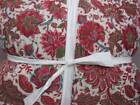 Pottery Barn Jane Handcrafted Reversible Quilt,King Cal/King Red Multi-Color New