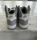 Nike Air Force 1 High Top Sneakers Gray/White Womens Size 7.5, Excellent Cond