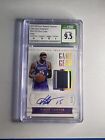 2017-2018 National treasure Vince Carter Game Gear Patch Auto 19/25 Csg 9.5