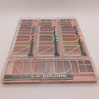 (LOT OF 4) L.A. Colors Nude 12 Color Eyeshadow Eyes Make-up Kit LA Colors Vibe