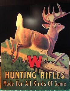Winchester Hunting Rifles  Standing Advertising Die Cut