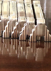 CHRISTOFLE ART DECO MODERNIST SKYSCRAPER SILVER PLATED KNIFE REST SET OF 4 PCS