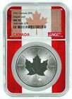 2021 Canada 1oz Silver Maple Leaf NGC MS70 - Flag Core - POP 213