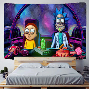 Tapestry Rick and Morty Anime Fan Art Television Poster Home Decor 130cm x 150cm