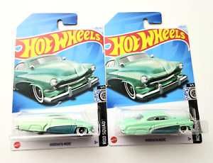 Hot Wheels Hirohata Merc Green #143 143/250 - 2024 Rod Squad -2pcs