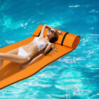 3-Layer Tear-proof Water Mat Floating Pad Island Water Sports Relaxing Orange