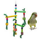 Parrot Ladder Toy Wooden Bird Swing Toys for Birds Play Stand Foraging