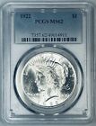 1922 Peace Silver $1 Dollar Coin PCGS MS 62