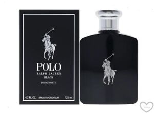 Ralph Lauren Polo Black 4.2 oz / 125 ml Eau De Toilette Spray For Men Brand New