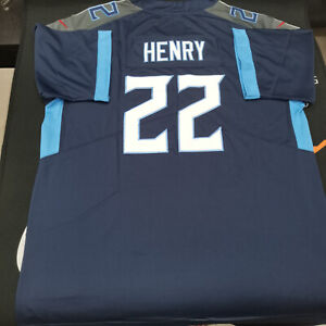 Derrick Henry #22 Tennessee Titans Vapor Navy Jersey.
