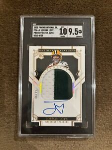 2020 National Treasures Prodigy Patch Auto Jordan Love Gold RPA /25 Packers
