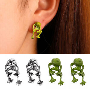 Ear Ring Frog Earrings Funny Jewelry Piercing Ear Studs Stud Earrings Punk