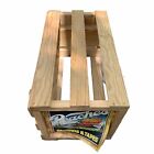 PEACHES RECORDS & TAPES vintage wood crate record holder advertising Authentic