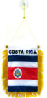 Costa Rica MINI BANNER FLAG FOR CAR & HOME WINDOW MIRROR HANGING 2 SIDED