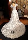 MICHELE VINCENT INC Bridal Gown with Train and Veil
