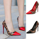 Red Patchwork Leopard Men's Heels Sexy Stiletto Crossdresser Women Shoes 35-46