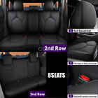 For 2020-2023 Toyota Highlander Full Set Protector Leather seat covers 8 Seat