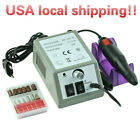 Electric Nail File Drill Manicure Machine Art Acrylic Pedicure Tool Set Kit USA