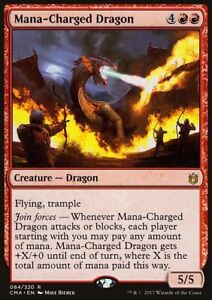 MTG Magic the Gathering Mana-Charged Dragon (84/340) Commander Anthology NM