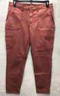 Faded Glory Women's Khaki  Pants Size 16 Rust Color Multi Pockets