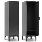 50''Metal Storage Cabinet,Black Metal Lockable Locker with Doors and Shelves