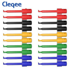 Cleqee SMD IC Test Hook Clip Mini Grabber Insulated Copper for DIY Electrical