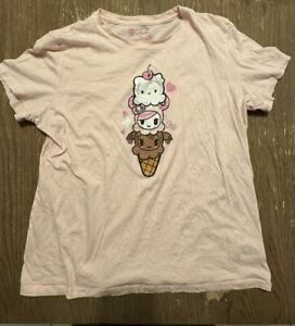 tokidoki x hello kitty t shirt pink XL Sanrio Top Tee Cherry Cone
