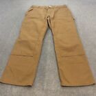 Carhartt Pants Mens 36 Double Knee Brown 103334 211 Duck Canvas Size 36x30