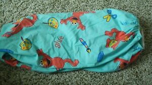 VTG~Fitted Sesame Street ELMO Toddler Bed Sheet