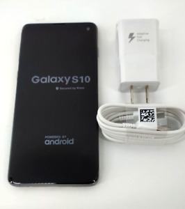 Samsung Galaxy S10 SM-G973U 128GB Prism Black GSM Unlocked Smartphone Open Box