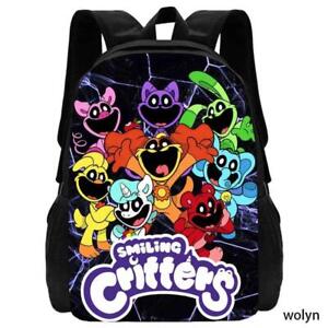 2024 Smiling Critters School Bag for Boy Girls Large Capacity Cartoon Backpack