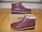 New in Box SoftWalk *Wilcox* Dark Brown Leather Ankle Boots Women's 10 WIDE