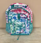 Pottery Barn Teen Gear-Up Teal/Pink Tie-Dyed XL Recycled Backpack Mono “Carson”