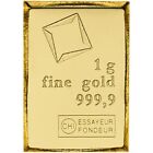 1 gram Gold Bar Valcambi Suisse from Gold CombiBar 999.9 Fine