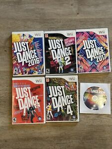 Wii Just Dance Lot Of 6 Games. All In Playable Condition.