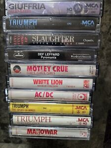 Rock/metal cassette lot (10)  FREE SHIPPING!