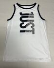 Nike | Mens XL Nike Tee Shirt Tank Top White Sleeveless “Just Do It” Spell Out