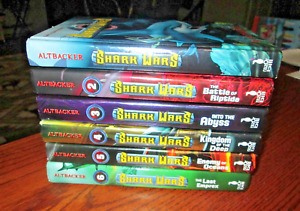 New ListingComplete Set Series - Lot of 6 Shark Wars books by E.J. Altbacker Riptide Abyss