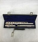Vintage Silver Armstrong Open Hole Concert Flute With Carrying Case
