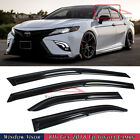 For 2018-2024 8th Gen Toyota Camry JDM 3D Mugen Style Window Visors Rain Guards (For: 2020 Toyota)