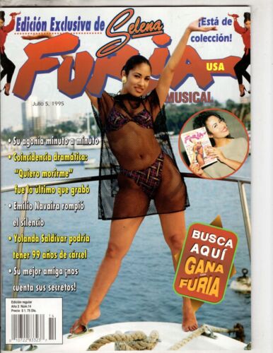 Selena Quintanilla FURIA Musical Magazine July 1995 BAREFOOT 2 POSTERS