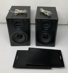 Sony SS-SBT100 2-Way 50w Stereo Bookshelf Speakers Wired (2) TESTED!