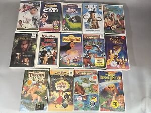 New ListingNew Vintage Lot of 14 VHS Movies Family Adventure  Animated Disney, Universal,
