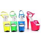 Ellie Neon Platform open toe Ankle Strap High Heels Adult Women Shoes709/SOLARIS