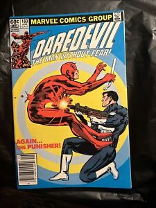 MARVEL DAREDEVIL #183         Frank Miller Punisher. Newsstand Edition