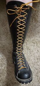WESCO HIGHLINER / LINEMAN LACE UP BOOTS     Used     See measure descript
